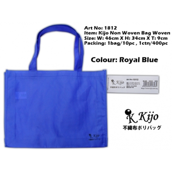 1812 Kijo Non Woven Bag Woven-Royal Blue